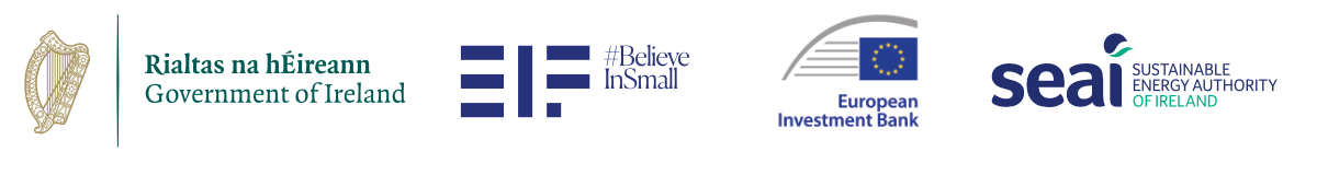 Supported by Government of Ireland, European Investment Fund, European Investment Bank and SEAI